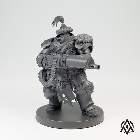 Arcamundi Bearskin Infantry - Machine Armor - Machinegun - Trench Compatible (Custom Order) - product image 2 of 5
