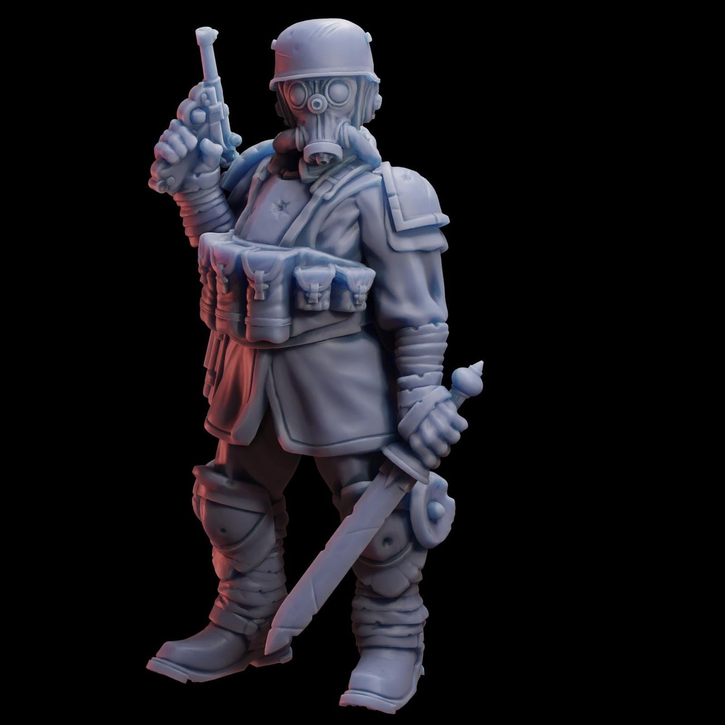 Stormforge Miniatures Heretic Marine Captain 01 - Trench Compatible (Custom Order) - product image 5 of 5