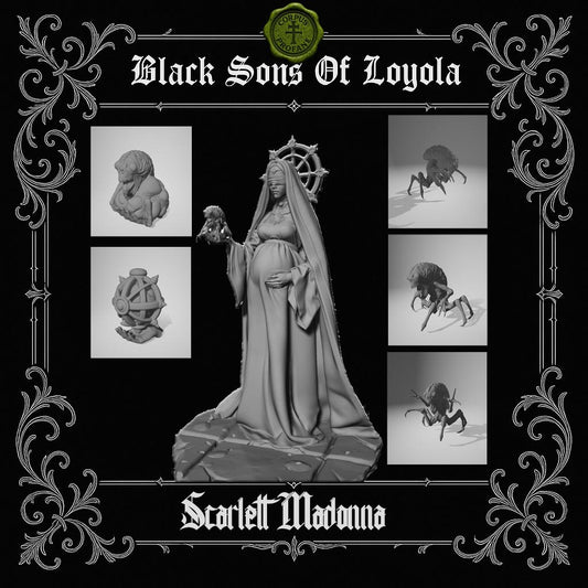 Proxy Realms Sons of Loyola - Scarlett Madonna Miniature - Trench Compatible (Custom Order) - product image 2 of 2