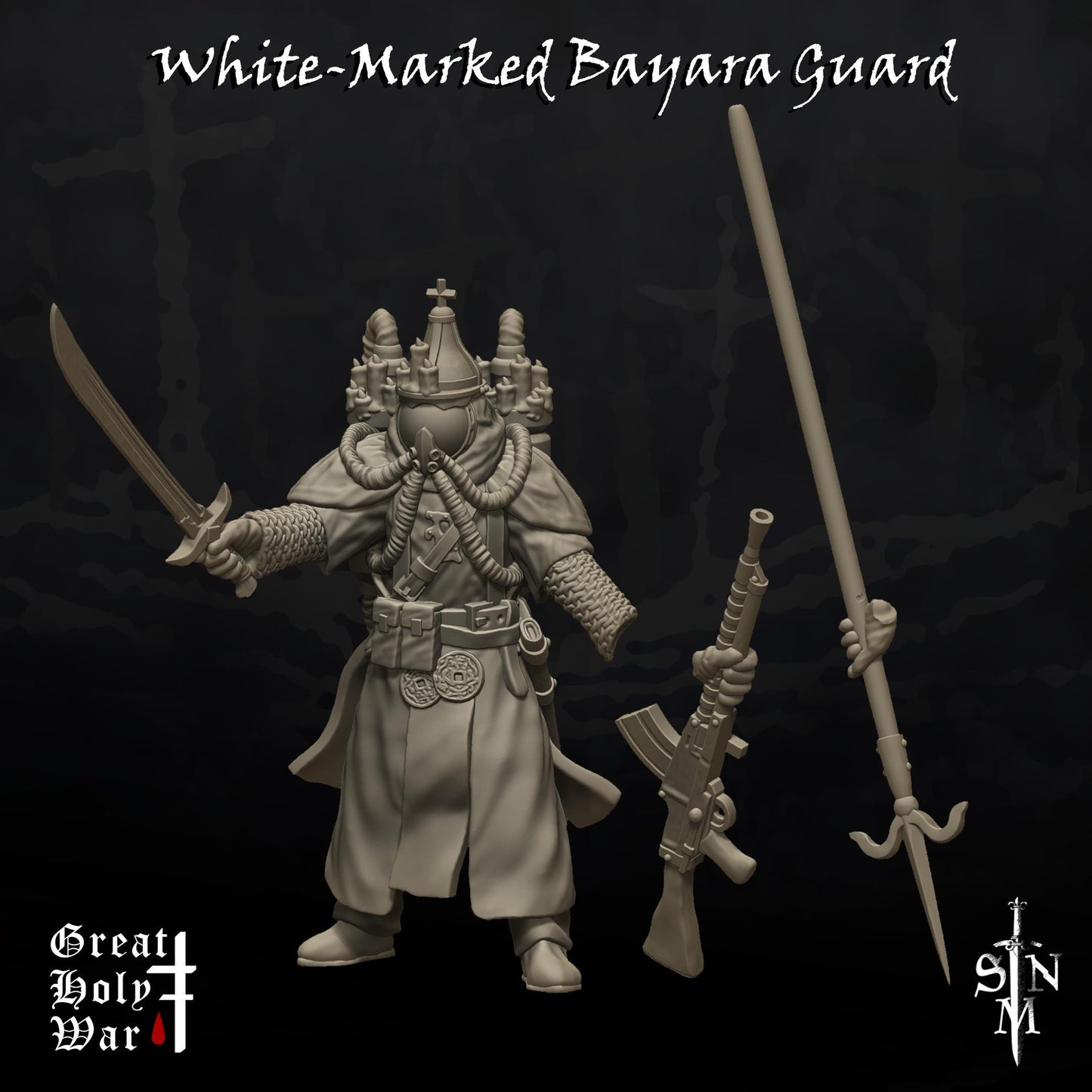 SNM White-Marked Bayara Guard - Trench Compatible (Custom Order) - product image 2 of 2