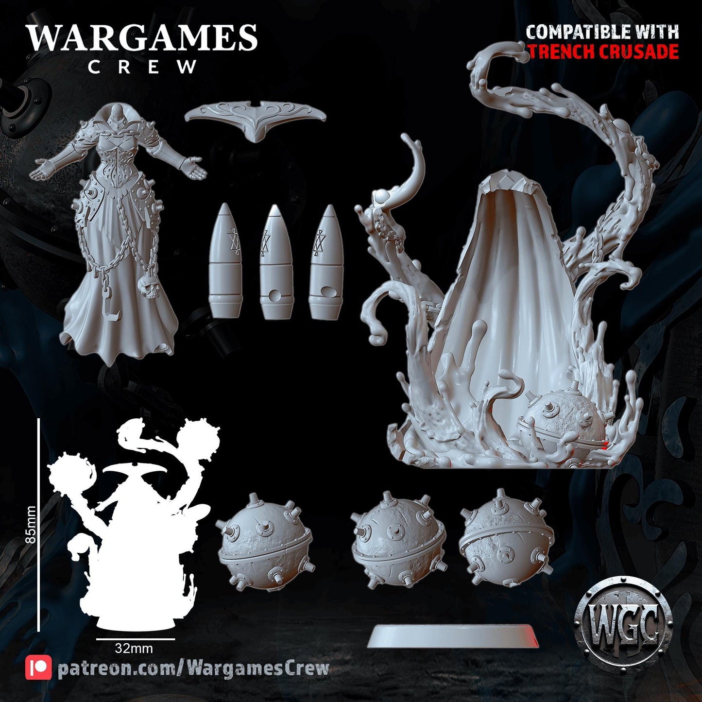 Wargames Crew Blackwater Bomb-Witch - Trench Compatible (Custom Order) - product image 3 of 3