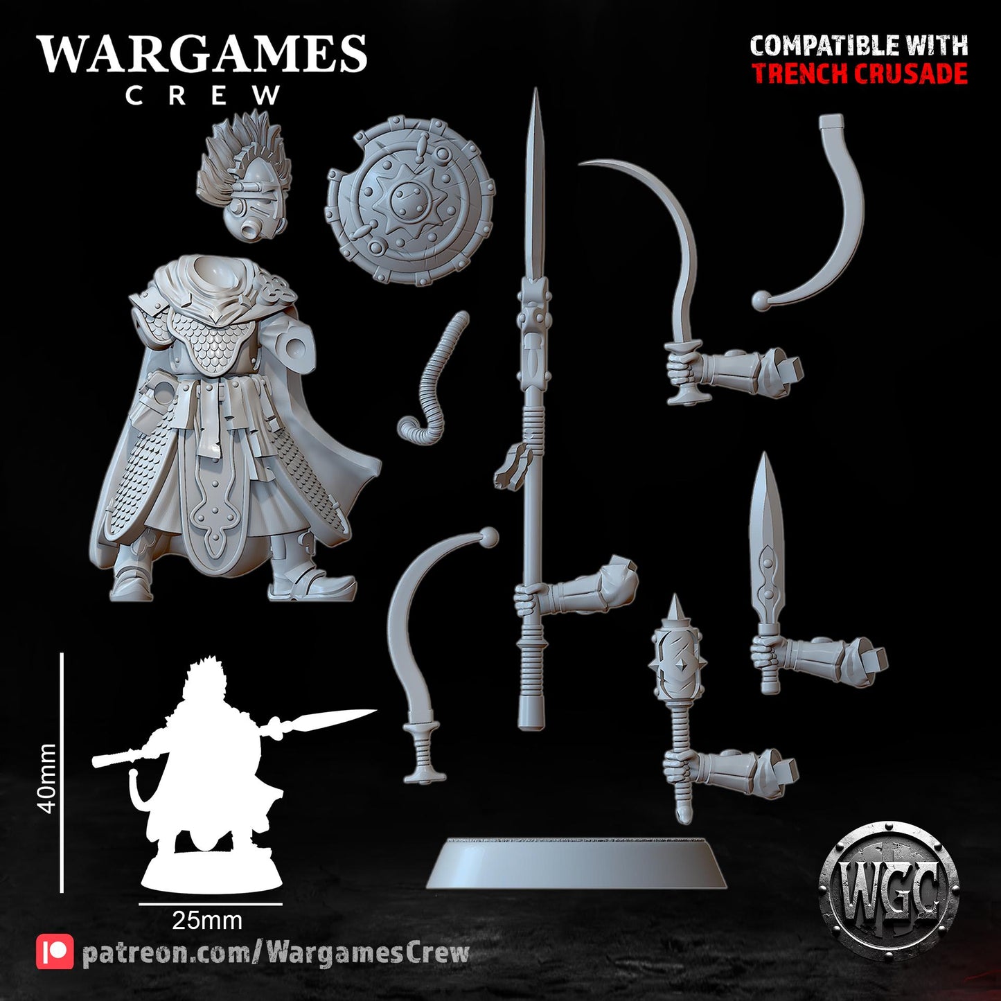 Wargames Crew The Chewa Guard - Trench Compatible (Custom Order) - product image 9 of 9