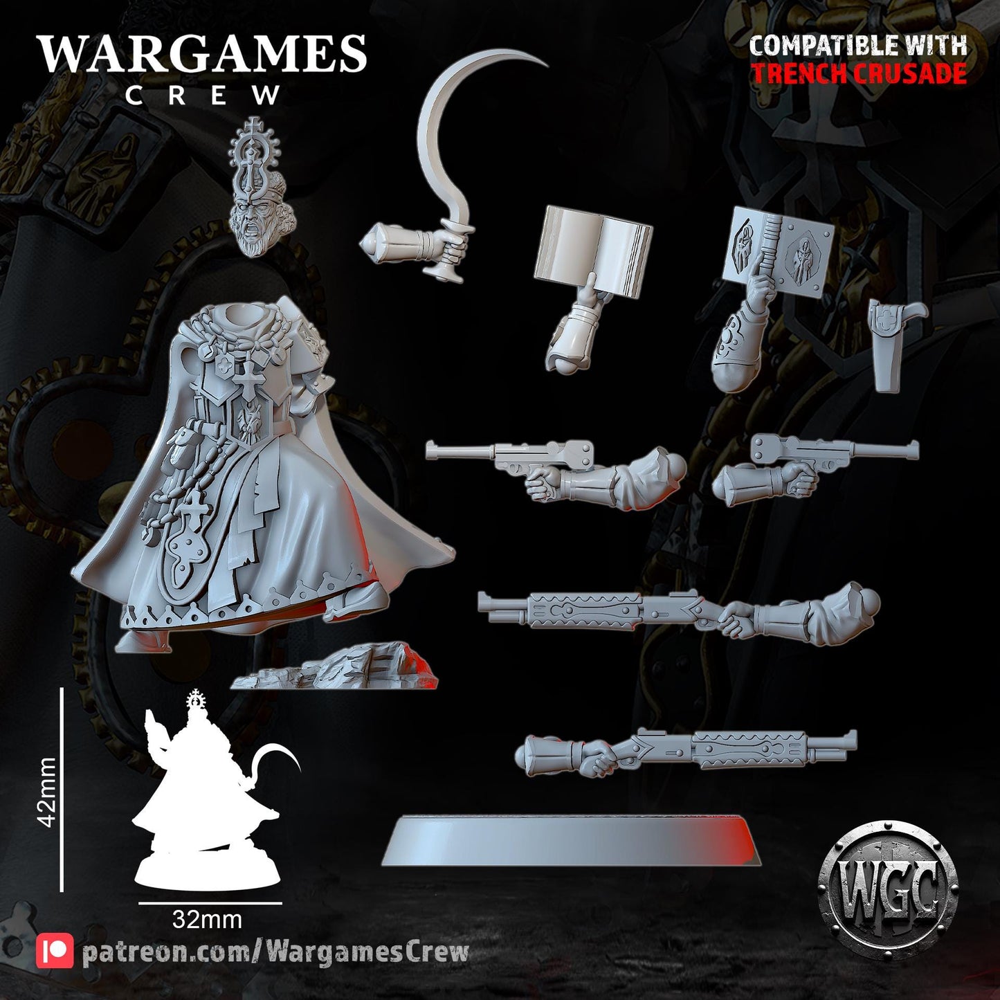 Wargames Crew Chewa War-Priest - Trench Compatible (Custom Order) - product image 4 of 4