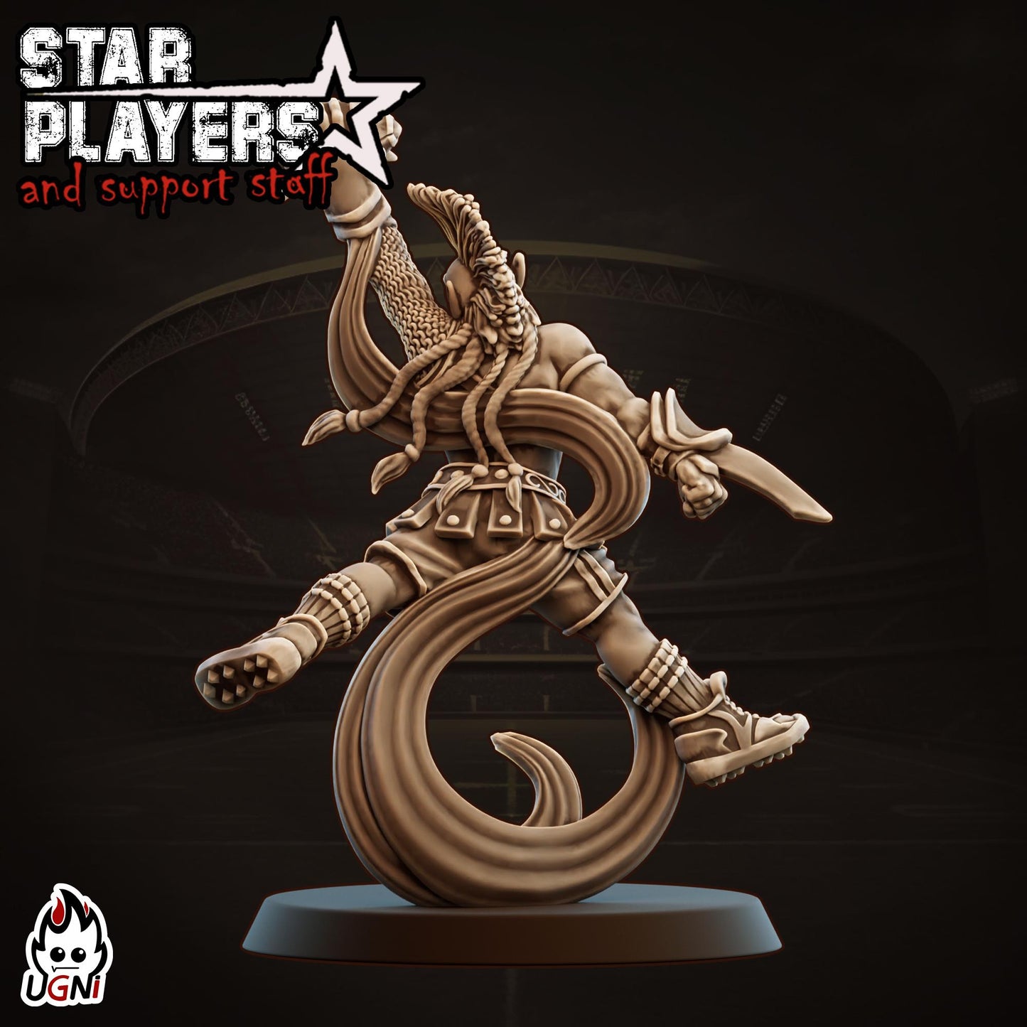 Gordal Star Player - Designed by - Designed by UGNI Miniatures - Fantasy Football Ugni - product image 2 of 2