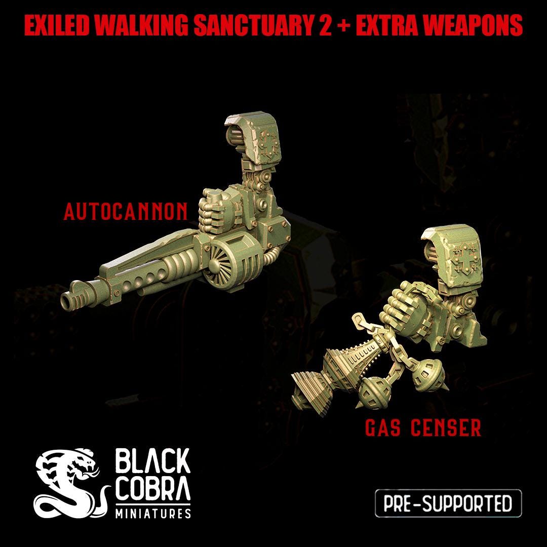 Black Cobra Miniatures Exiled Walking Sanctuary 2 - Trench Compatible (Custom Order) - product image 4 of 4