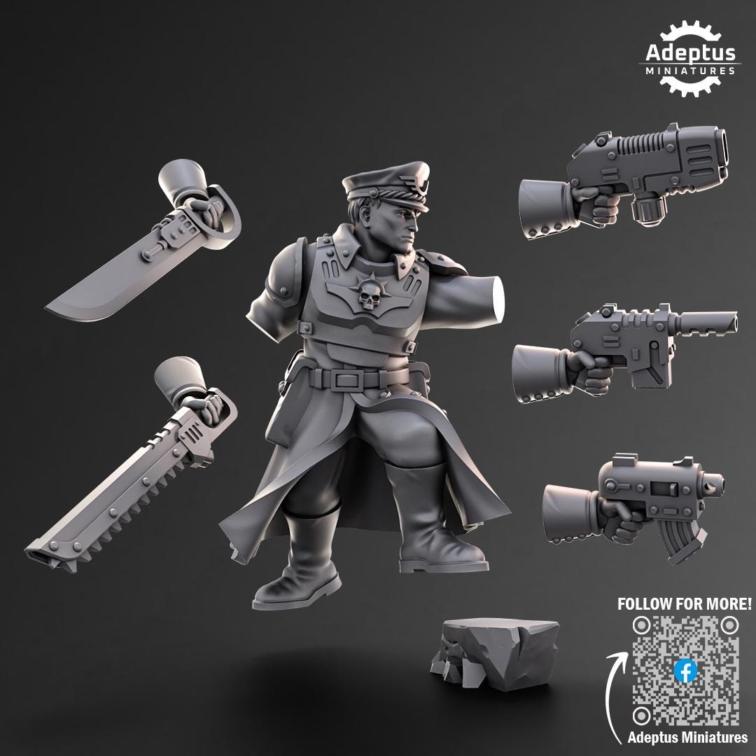 Adeptus Miniatures Commander Drake. Imperial Guard (Custom Order) - product image 4 of 4