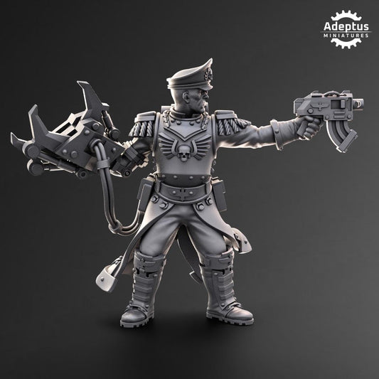 Adeptus Miniatures Commissar with Mechanical Arm. Imperial Guard (Custom Order) - product image 2 of 4