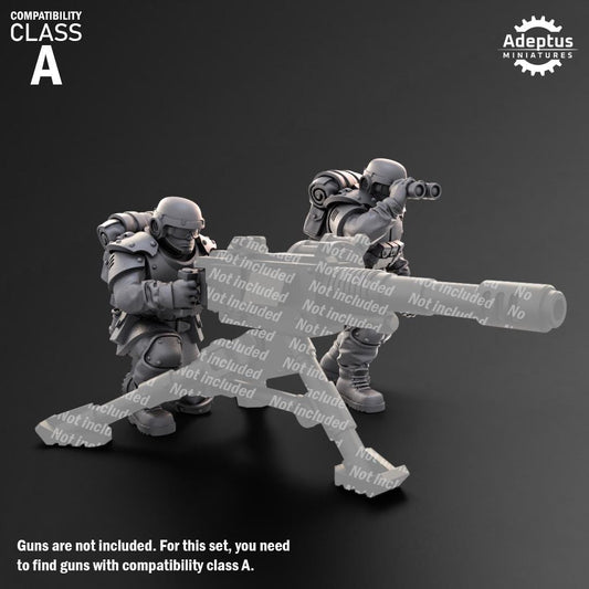 Adeptus Miniatures Ultima Troops Heavy Weapons Teams x3 (Custom Order) - product image 2 of 9