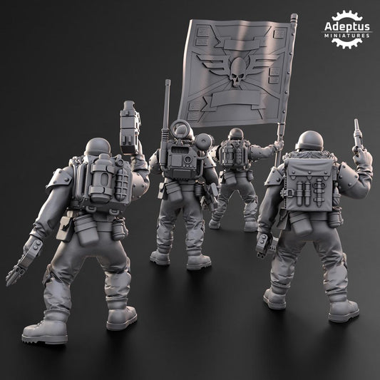 Adeptus Miniatures Spectre Regiment Command Squad (Custom Order) - product image 2 of 9