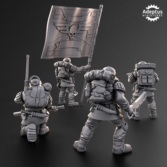 Adeptus Miniatures Khaleeth Regiment Command Squad (Custom Order) - product image 2 of 9