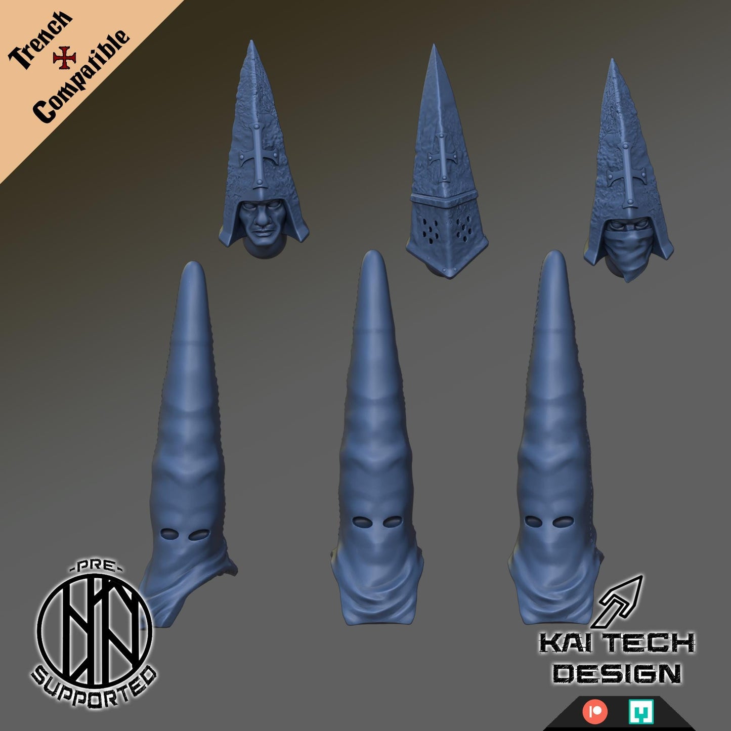 Kaitech Pilgrims Soldiers x4 - Trench Compatible (Custom Order) - product image 3 of 3