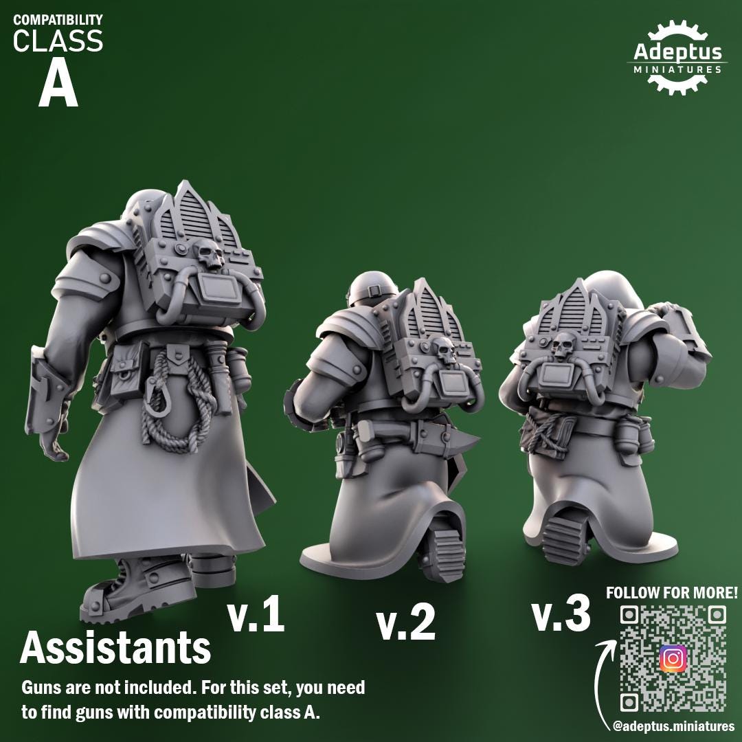 Adeptus Miniatures Crusaders Covenant Heavy Weapons Teams x3 (Custom Order) - product image 8 of 8