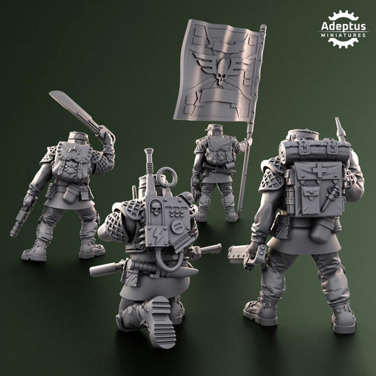 Adeptus Miniatures Sunscorch Regiment Command Squad (Custom Order) - product image 2 of 9