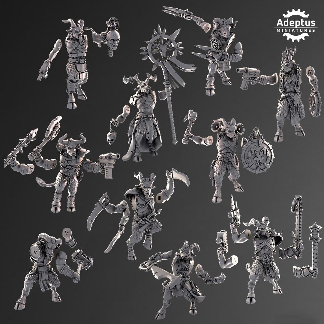 Adeptus Miniatures Kill Squad. Gorehorns (Custom Order) - product image 3 of 3