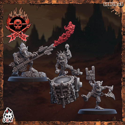 Fantasy Football Orcs - Rock Band (Mad Max Style) - Designed by UGNI Miniatures - Fantasy Football - product image 2 of 5