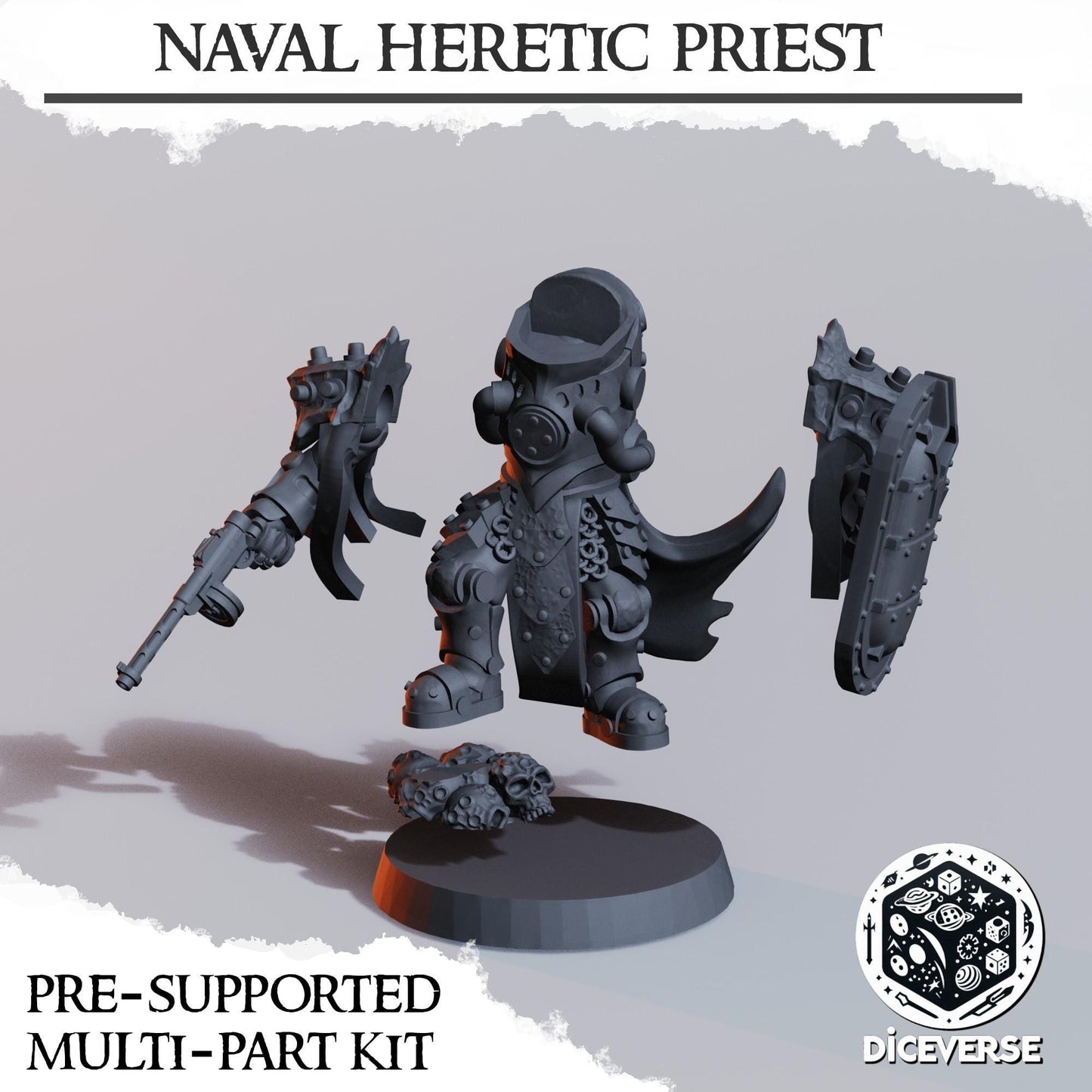 Diceverse Naval Heretic Priest - Trench Compatible (Custom Order) - product image 4 of 4