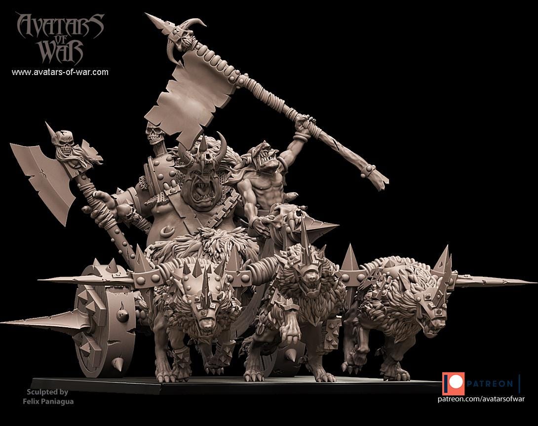 Avatars of War Goblin King Chariot - Fantasy / D&D (Custom Order) - product image 3 of 3