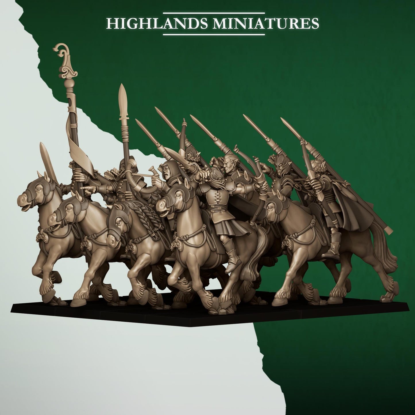 Highland Miniatures Mounted Feral Archers - Fantasy / D&D (Custom Order) - product image 4 of 4
