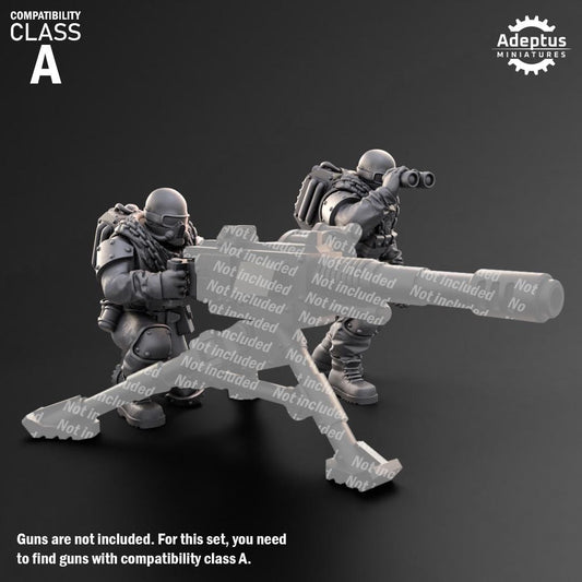 Adeptus Miniatures Spectre Regiment Heavy Weapons Teams x3 (Custom Order) - product image 2 of 9