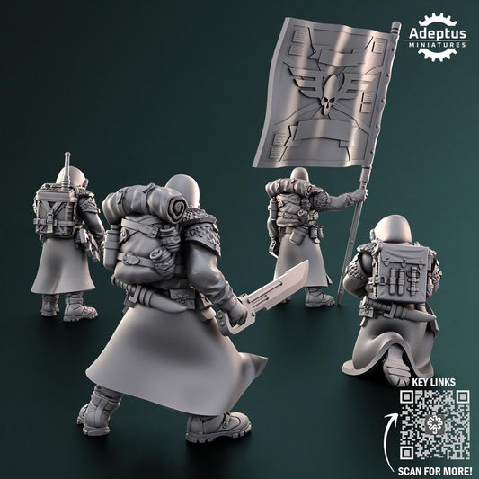 Adeptus Miniatures Frostguard Regiment Command Squad (Custom Order) - product image 2 of 10