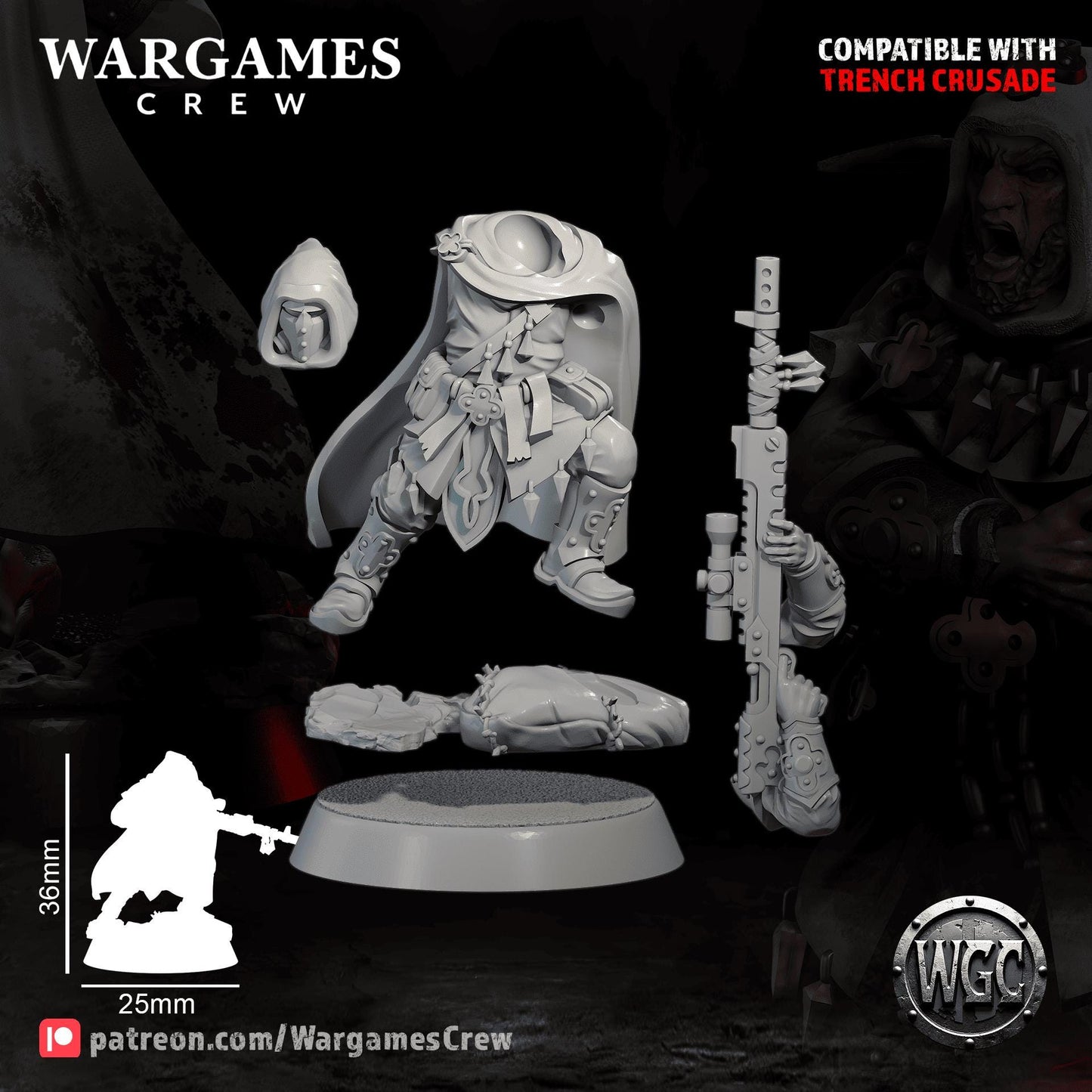 Wargames Crew Abyssinian Colonial Phalanx Regulars Сommand - Trench Compatible (Custom Order) - product image 7 of 7