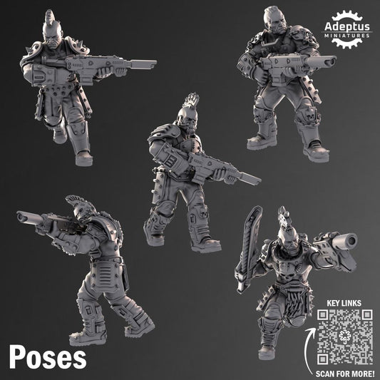 Adeptus Miniatures Thugs. Voliars (Custom Order) - product image 2 of 3