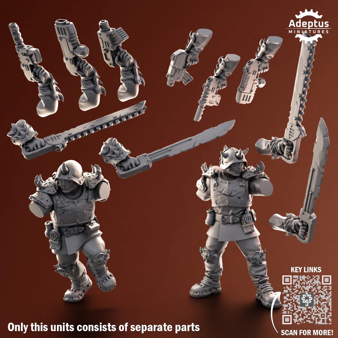 Adeptus Miniatures Twisted Horde. Renegades and Heretics Infantry Squad (Custom Order) - product image 10 of 10