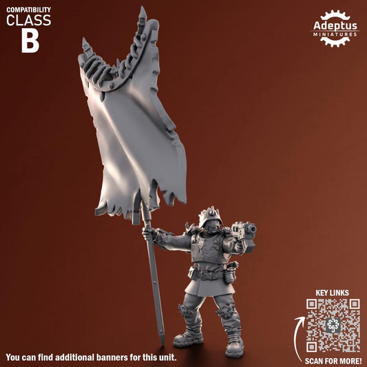 Adeptus Miniatures Twisted Horde. Renegades and Heretics Command Squad (Custom Order) - product image 2 of 8