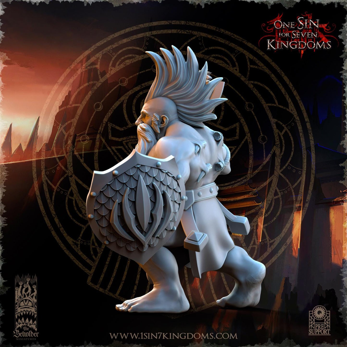 The Beholder Miniatures Tharin Fyrebeard - Fantasy / D&D (Custom Order) - product image 10 of 10