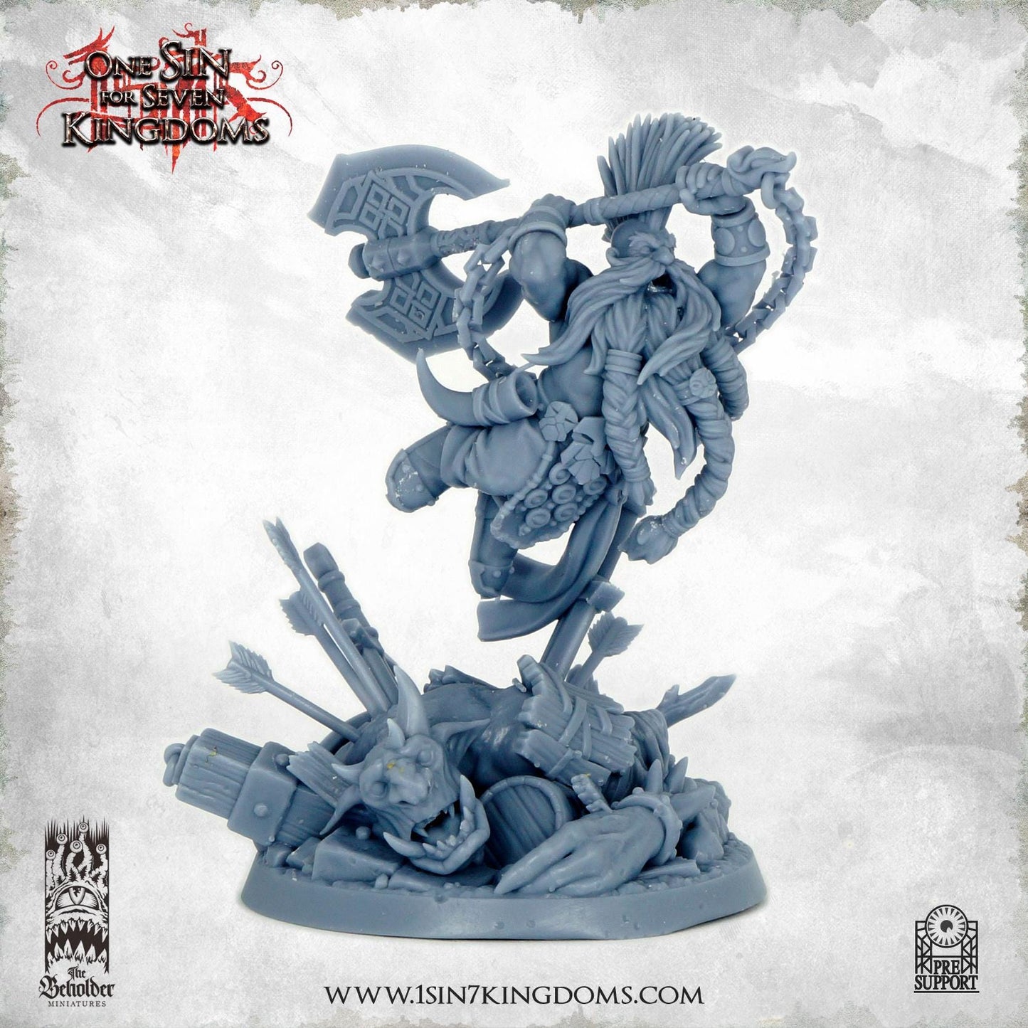 The Beholder Miniatures Glaruck "Possessed" Graymil - Fantasy / D&D (Custom Order) - product image 2 of 2