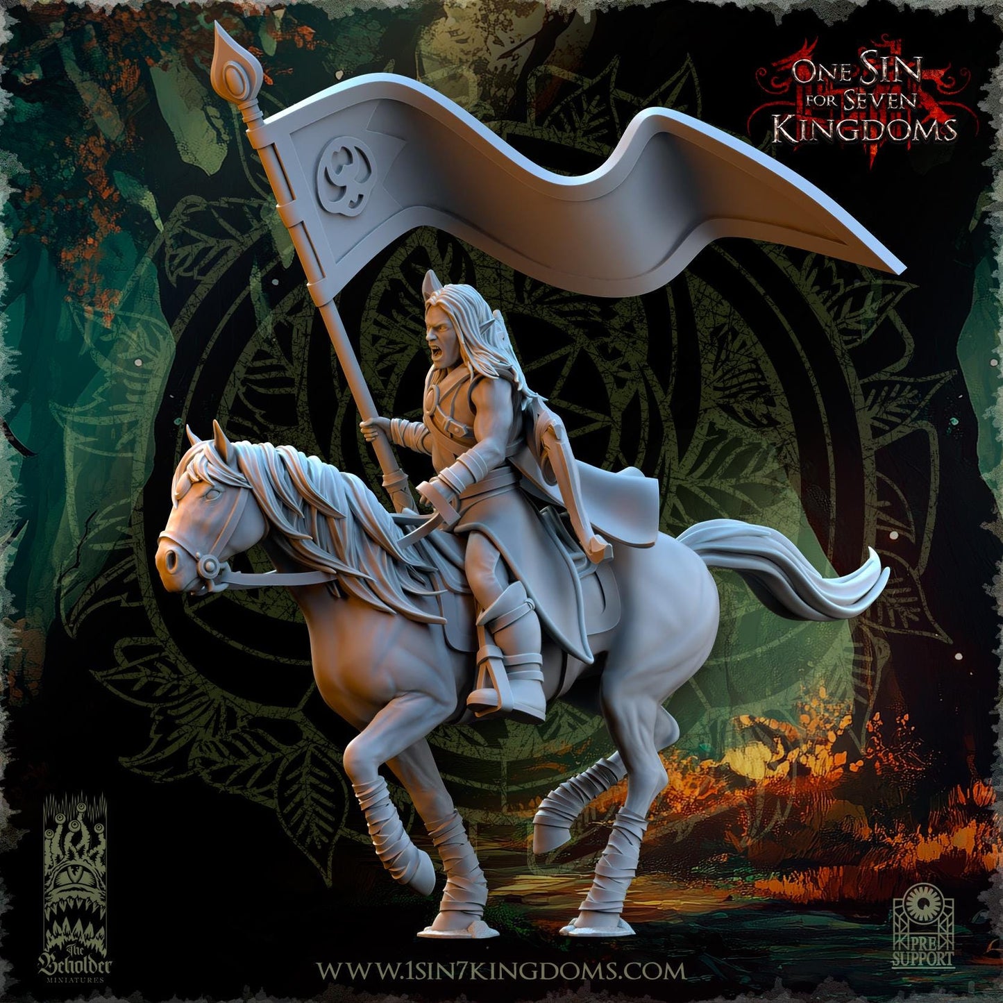 The Beholder Miniatures Evergreen Elves Meadow Riders - Fantasy / D&D (Custom Order) - product image 10 of 10