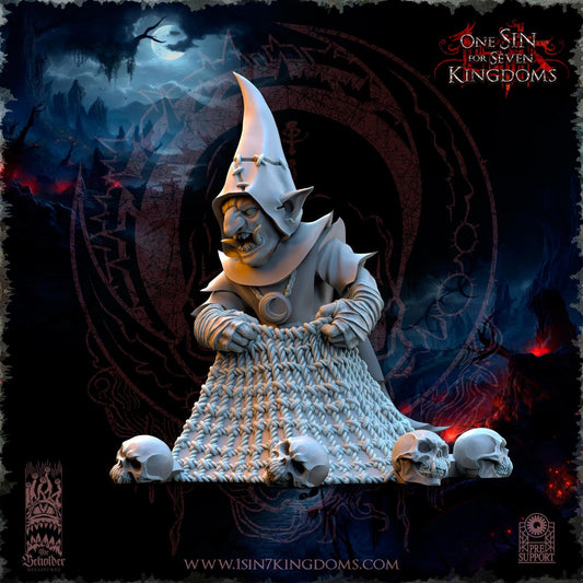 The Beholder Miniatures The Black Horde Goblins Skull Net Throwers - Fantasy / D&D (Custom Order) - product image 2 of 4