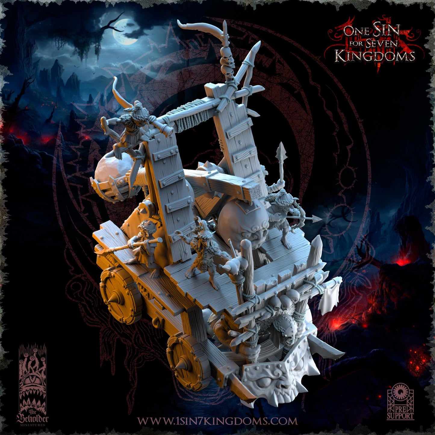 The Beholder Miniatures The Black Horde Goblins Catapult - Fantasy / D&D (Custom Order) - product image 10 of 10