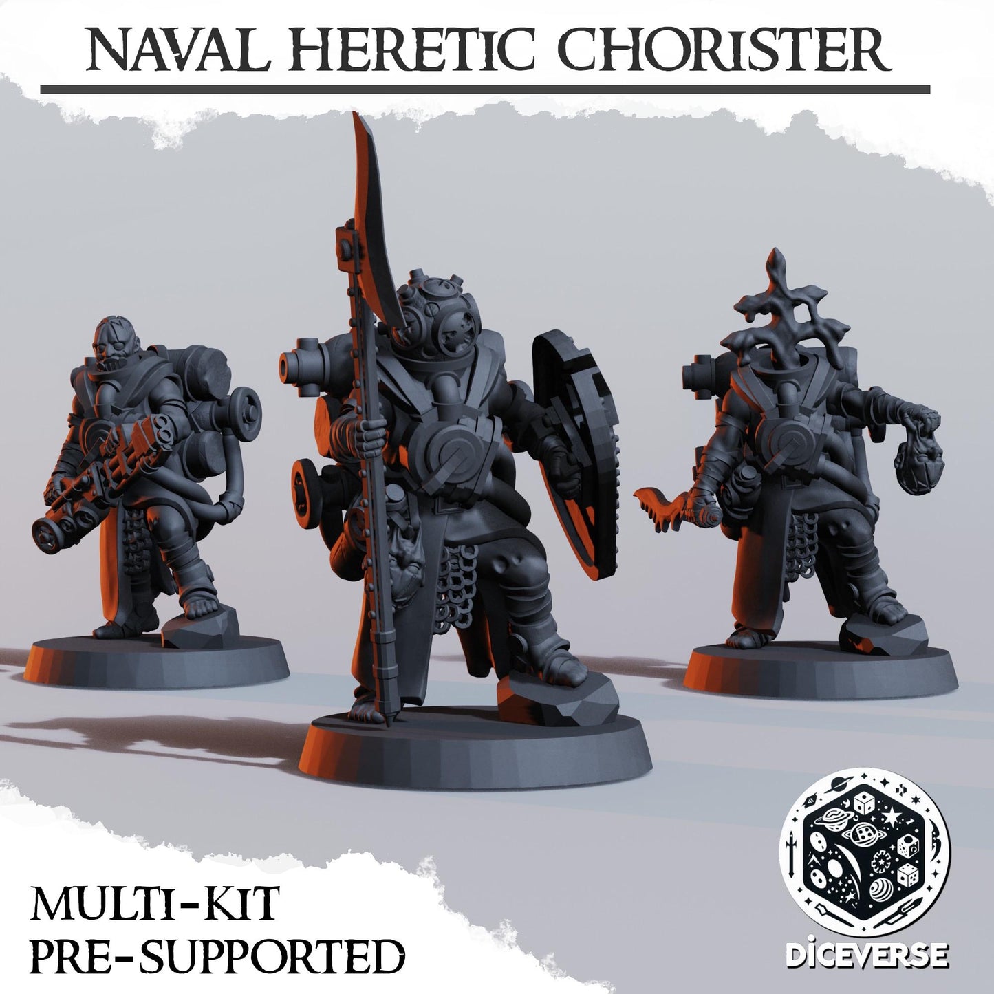 Diceverse Heretic Naval Raider Chorister Kit - Trench Compatible (Custom Order) - product image 3 of 3