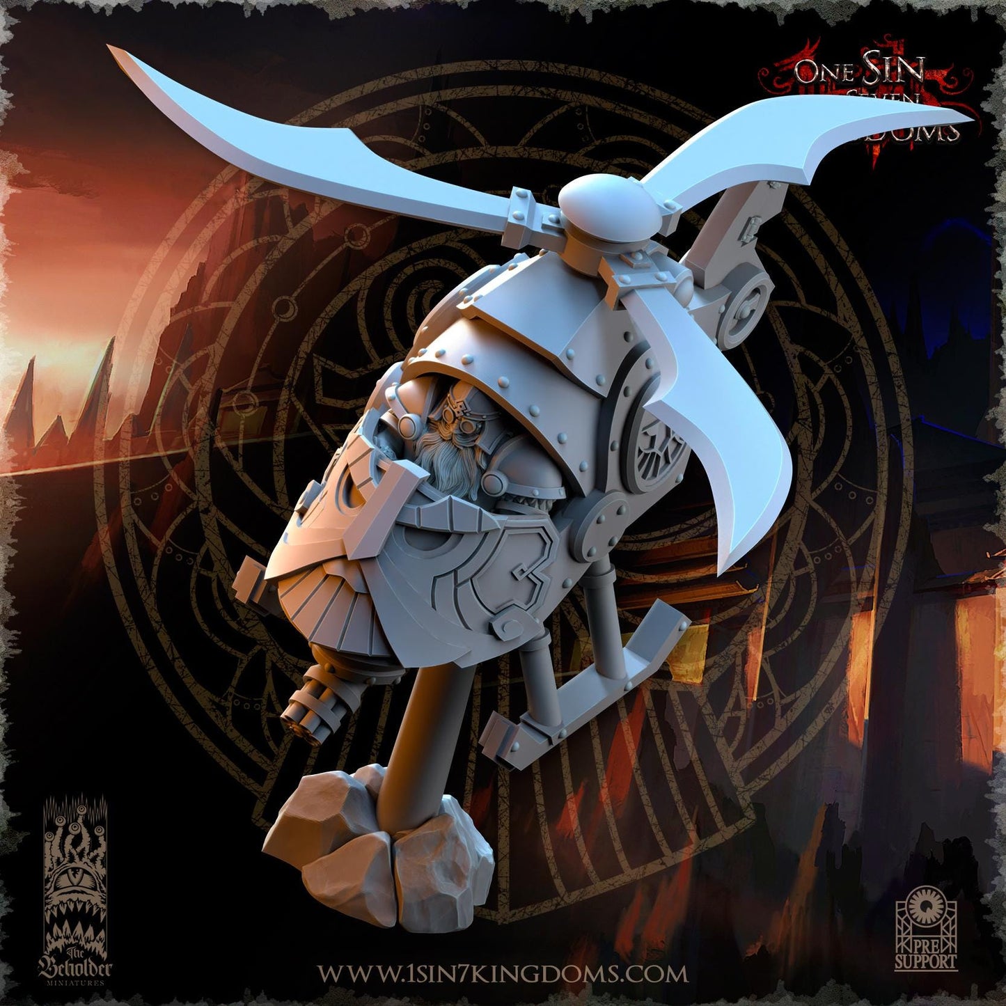 The Beholder Miniatures Dwarven Kingdoms Sky Thunder - Fantasy / D&D (Custom Order) - product image 4 of 4