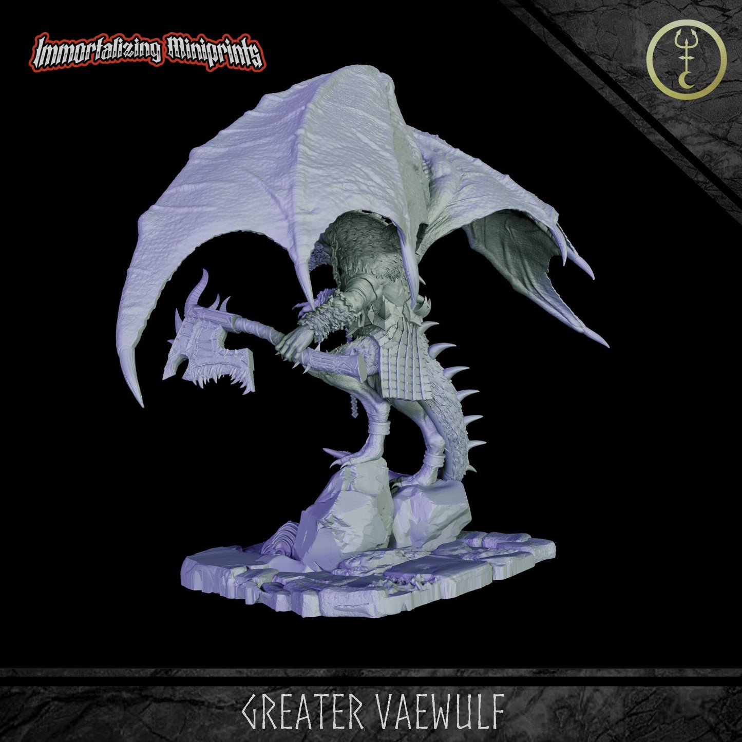 Immortalizing Miniprints Greater Vaewulf - Fantasy / D&D (Custom Order) - product image 4 of 4