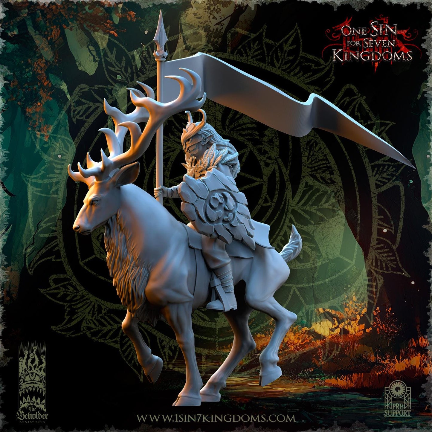 The Beholder Miniatures Evergreen Elves Deepwood Riders - Fantasy / D&D (Custom Order) - product image 16 of 16