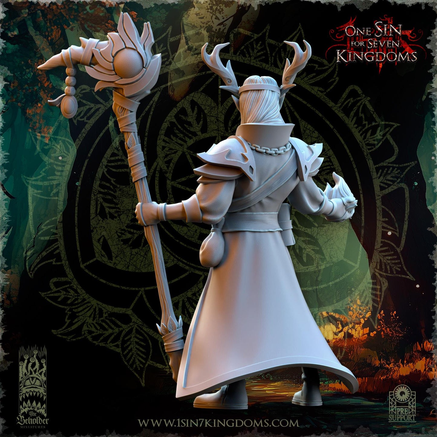 The Beholder Miniatures Findlas, Keeper of the Woods - Fantasy / D&D (Custom Order) - product image 4 of 4
