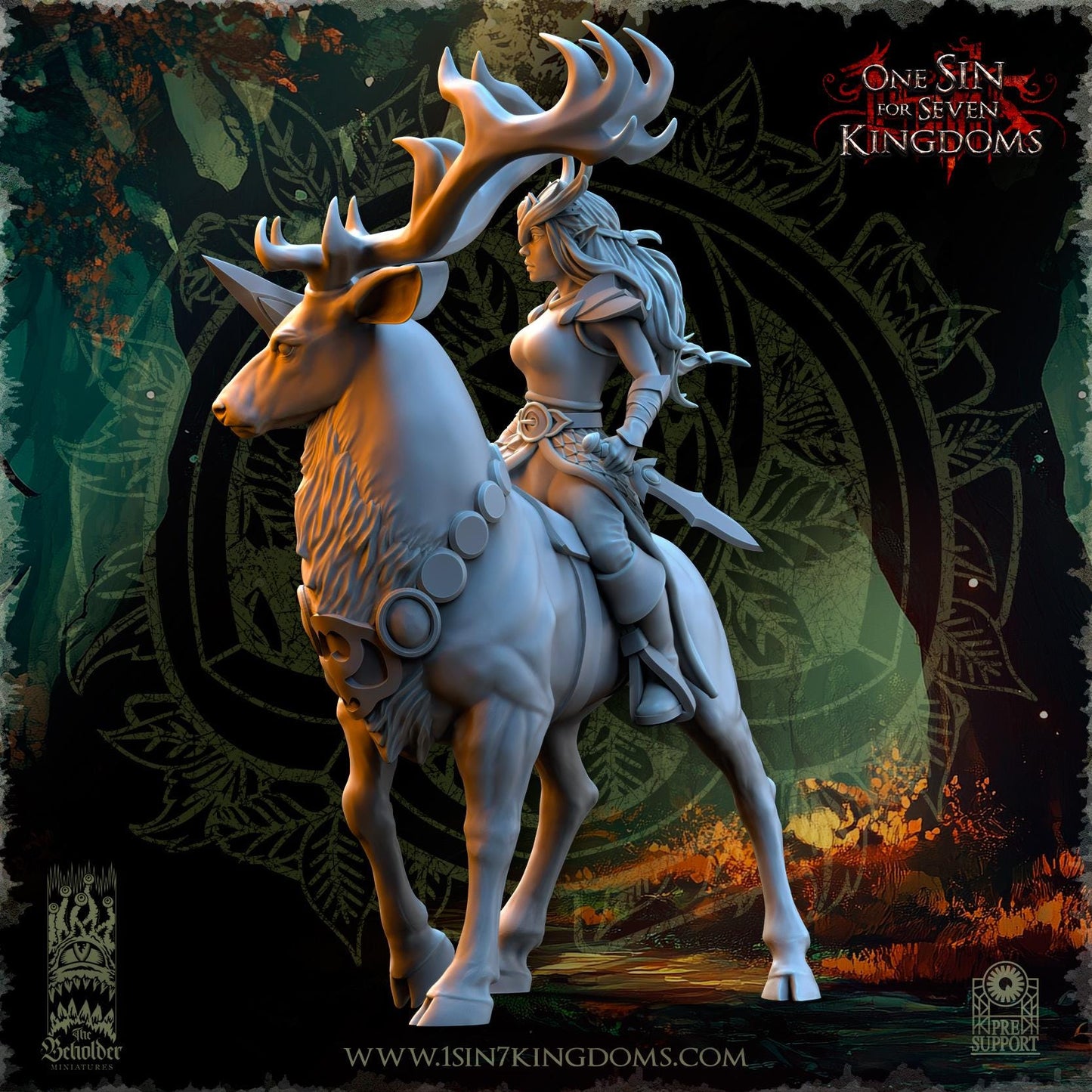 The Beholder Miniatures Evergreen Elves Deepwood Maidens - Fantasy / D&D (Custom Order) - product image 12 of 12