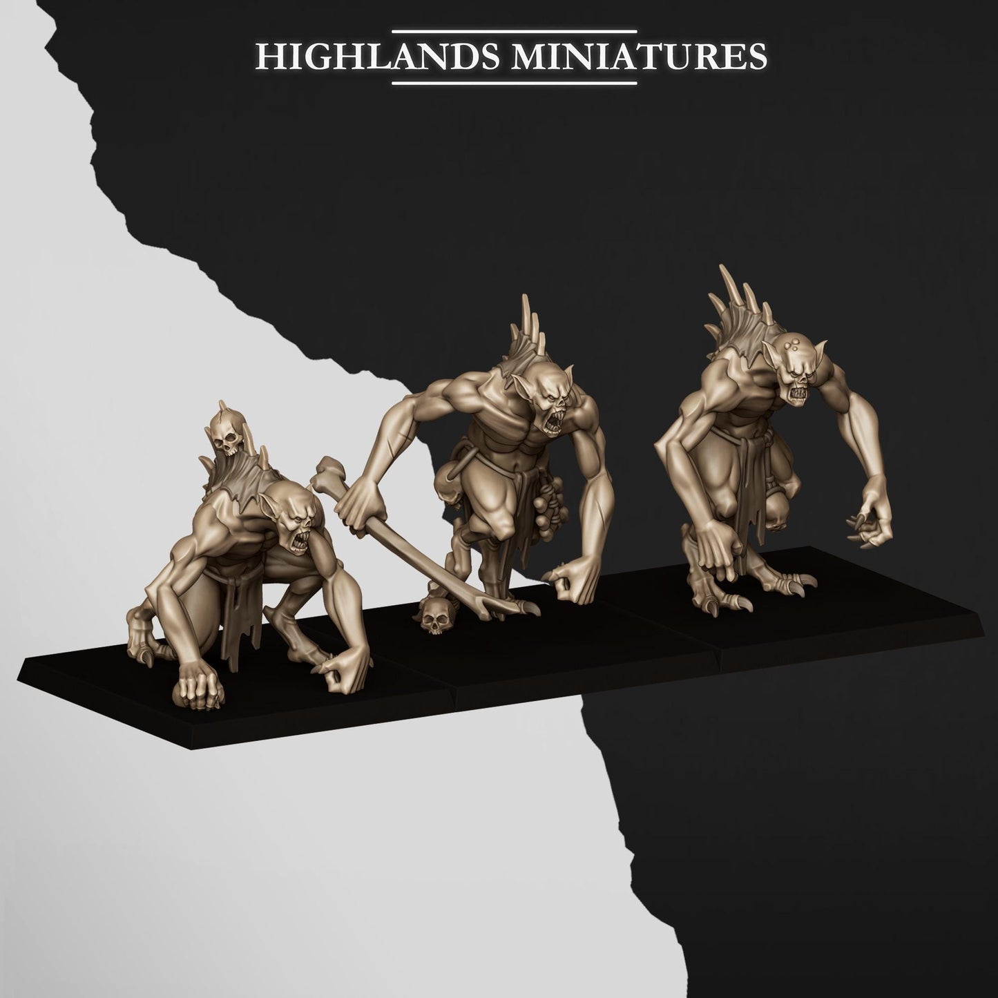 Highland Miniatures Giant Ghouls - Fantasy / D&D (Custom Order) - product image 3 of 3