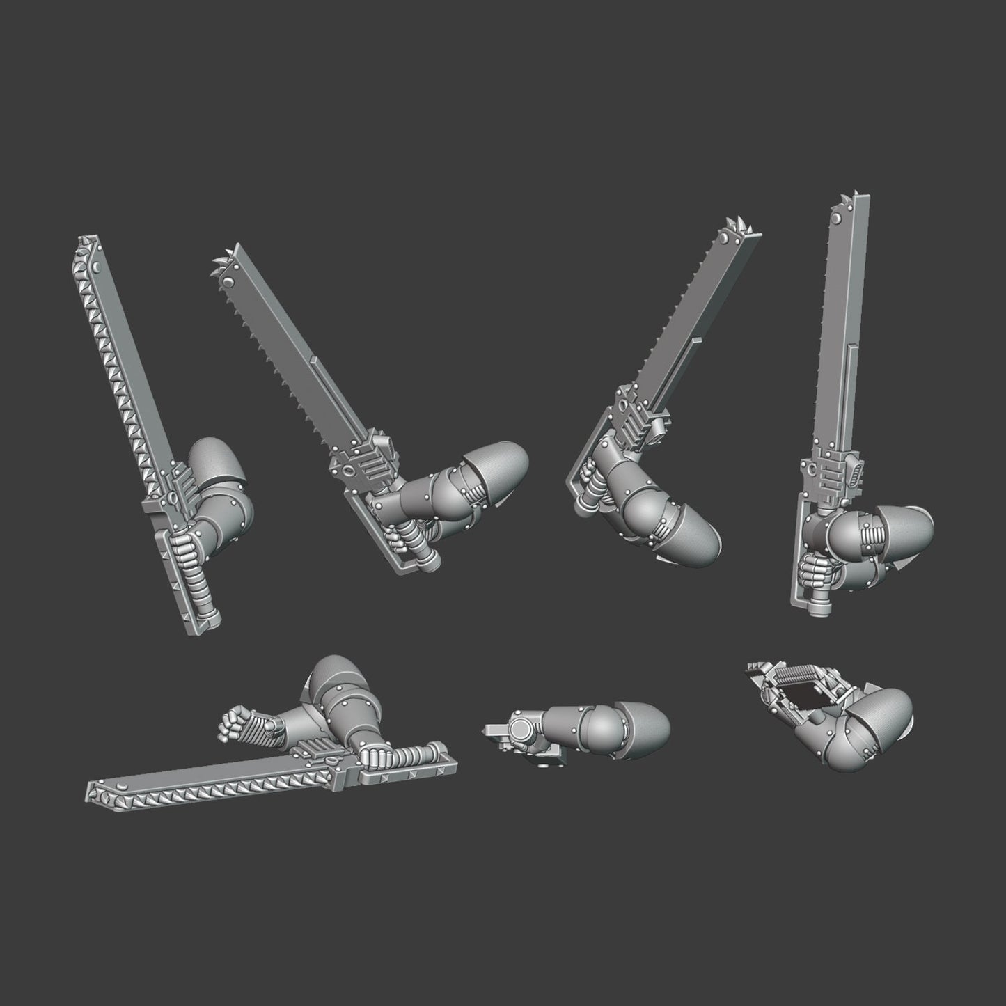 Heresy Gen 2 Heavy Chainblade Arm Pairs x10 (Custom Order)