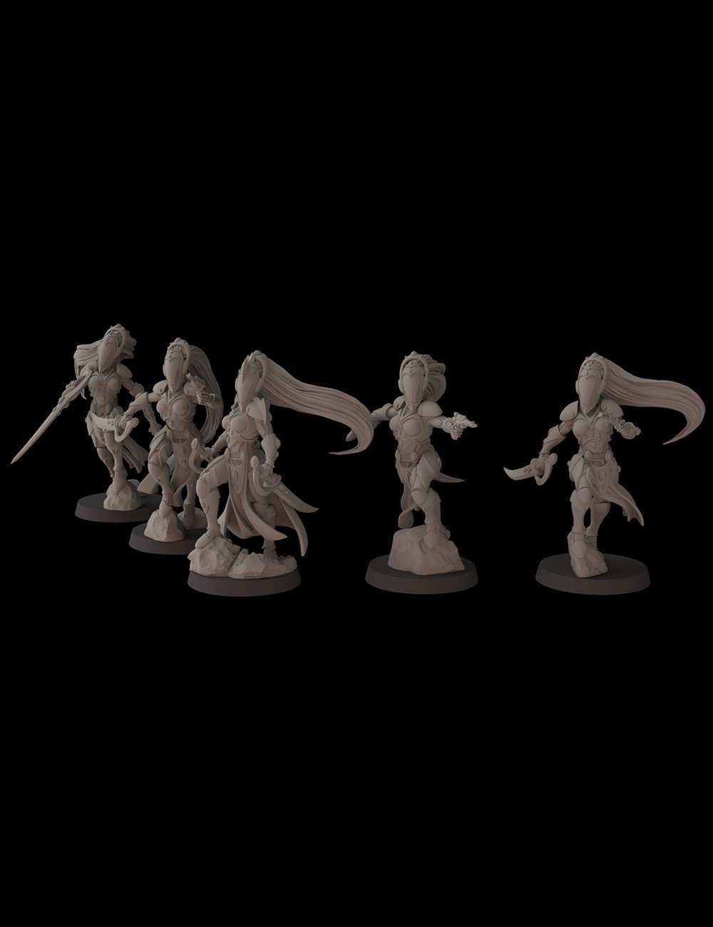 Aeterni Fantasy Cult Miniatures Wild Maiden x5 (Custom Order)
