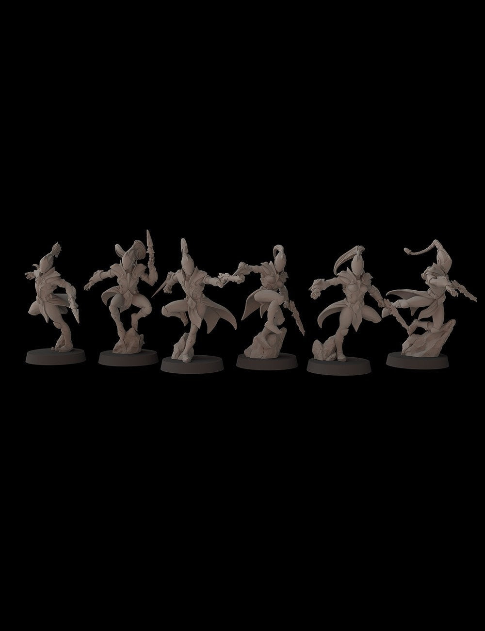 Aeterni Fantasy Cult Miniatures Battle Dancers Alternative Weapons x5 (Custom Order)