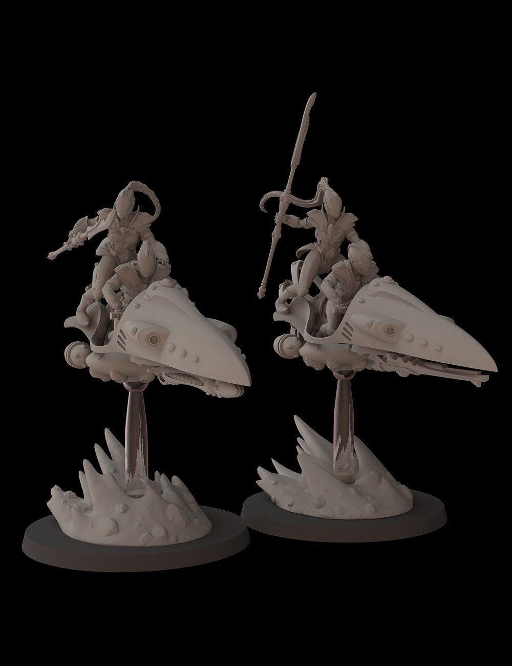 Aeterni Fantasy Cult Miniatures Battle Dancers Bikes x2 (Custom Order)