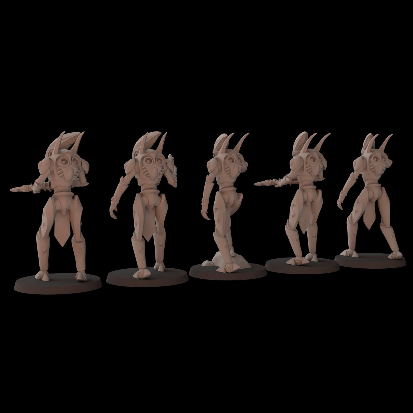 Aeterni Fantasy Cult Miniatures Umbral Fighters x5 (Custom Order)