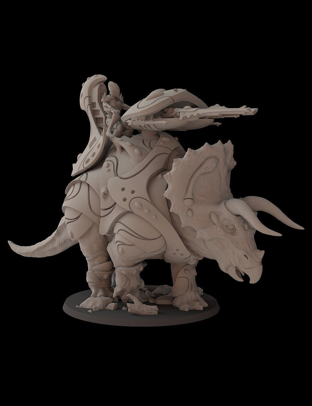 Aeterni Fantasy Cult Miniatures Triceratops Tank (Custom Order)