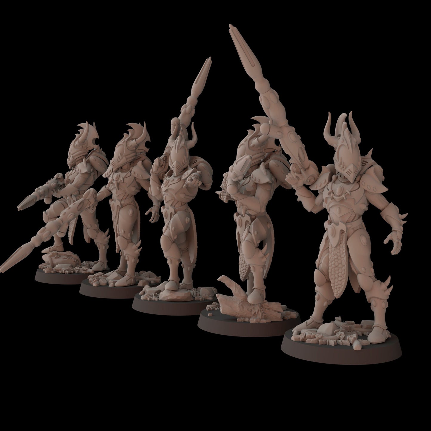 Aeterni Fantasy Cult Miniatures Primeval Fireborn x5 (Custom Order)
