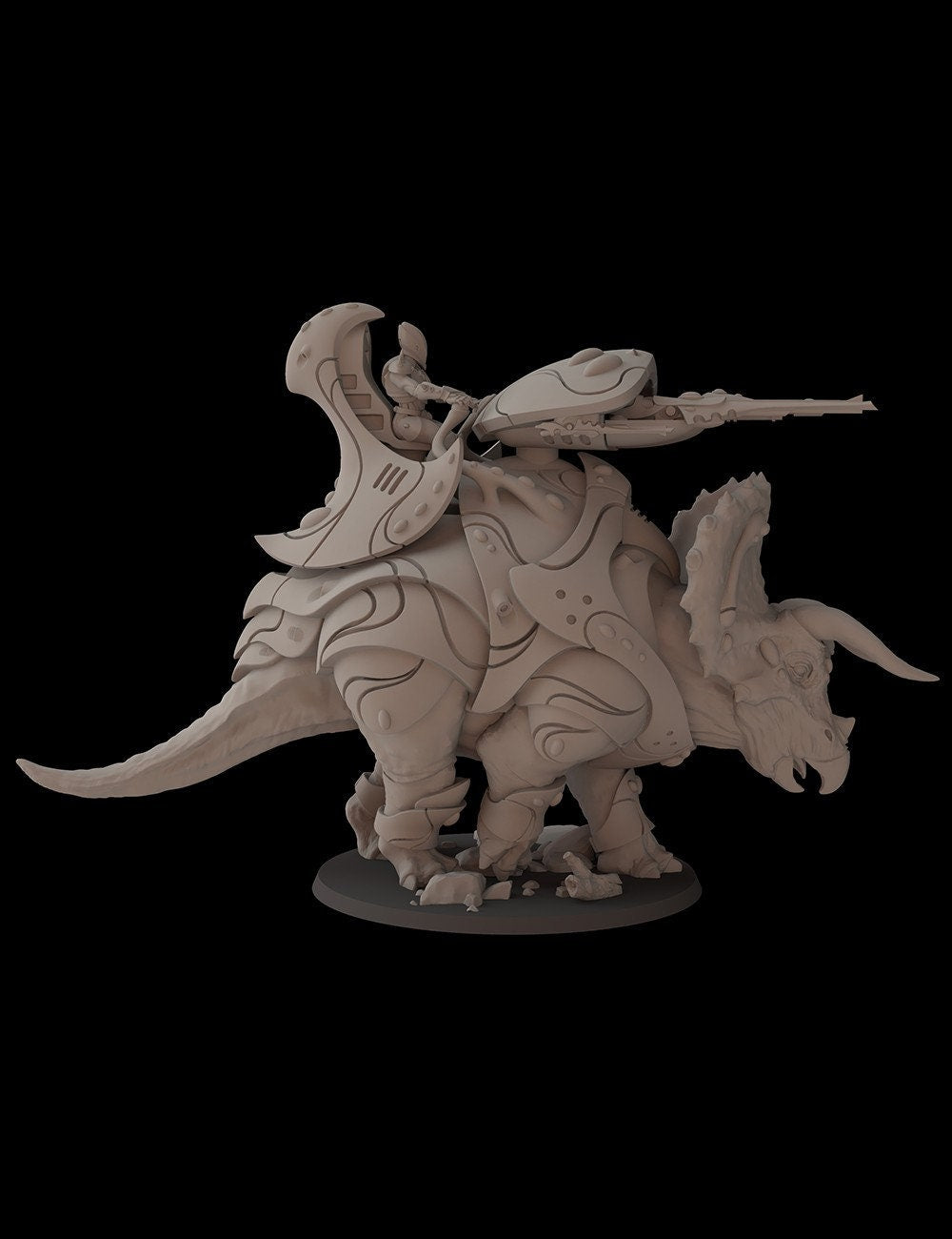 Aeterni Fantasy Cult Miniatures Triceratops Tank (Custom Order)