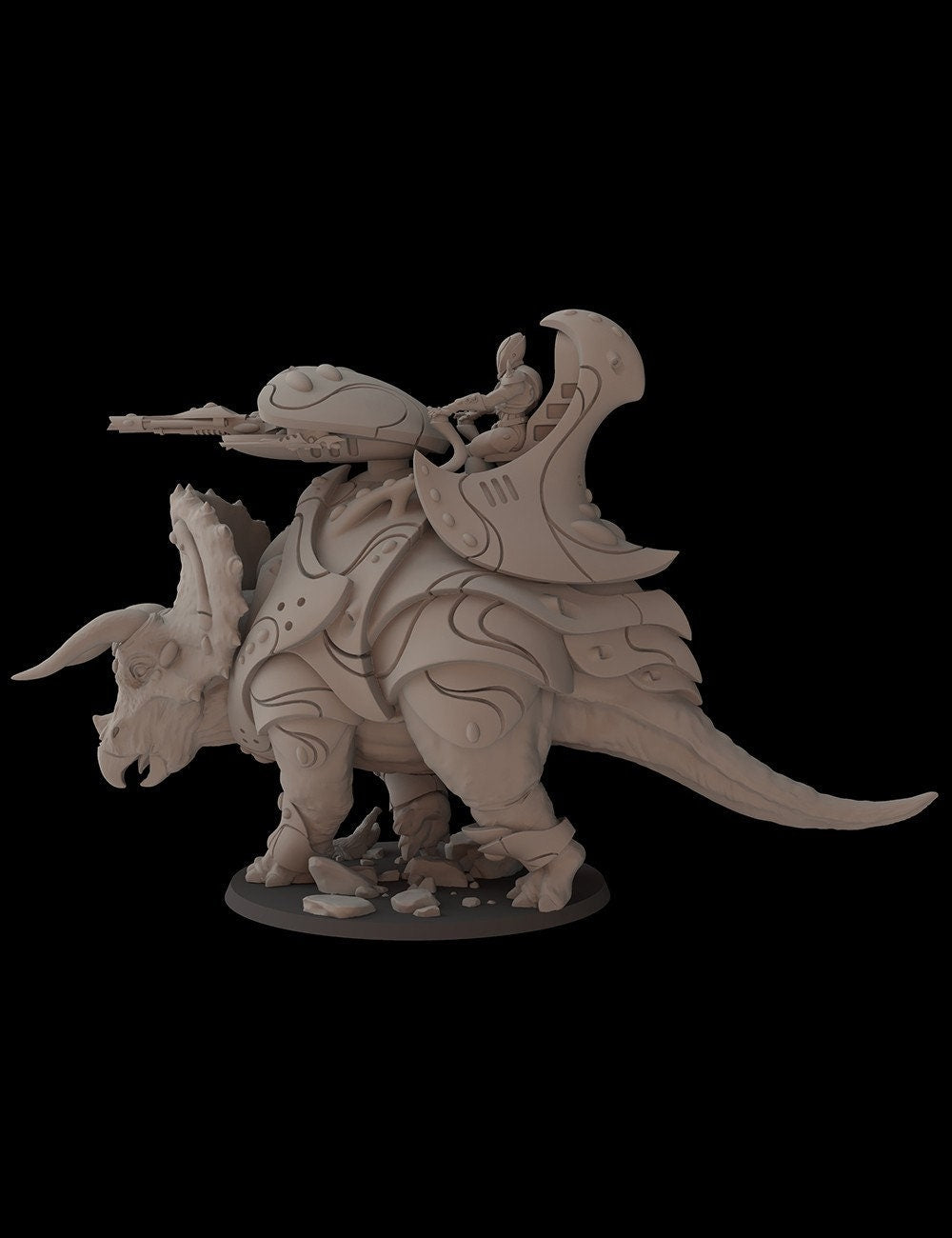 Aeterni Fantasy Cult Miniatures Triceratops Tank (Custom Order)