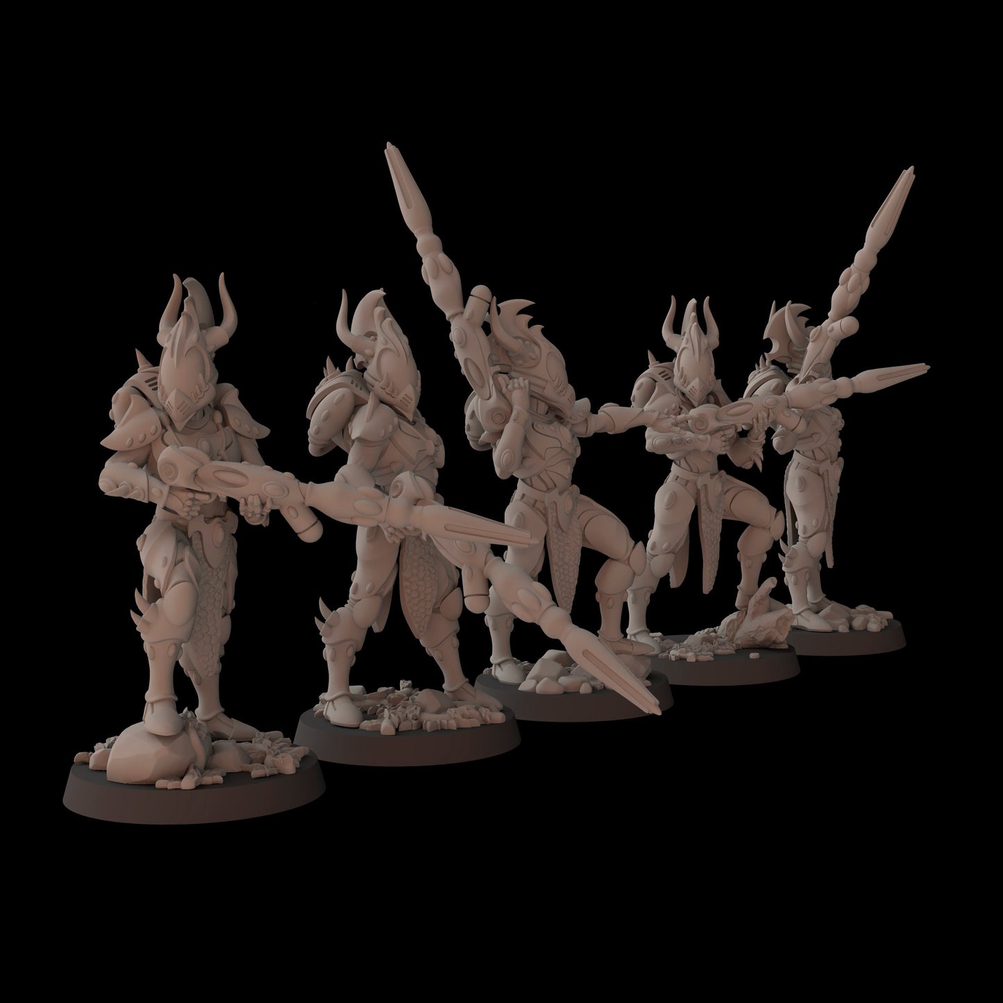 Aeterni Fantasy Cult Miniatures Primeval Fireborn x5 (Custom Order)